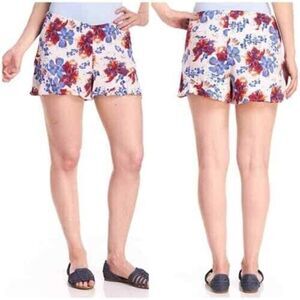 Free People Fiona Floral Flutter Shorts Sand Dollar Combo Size 6